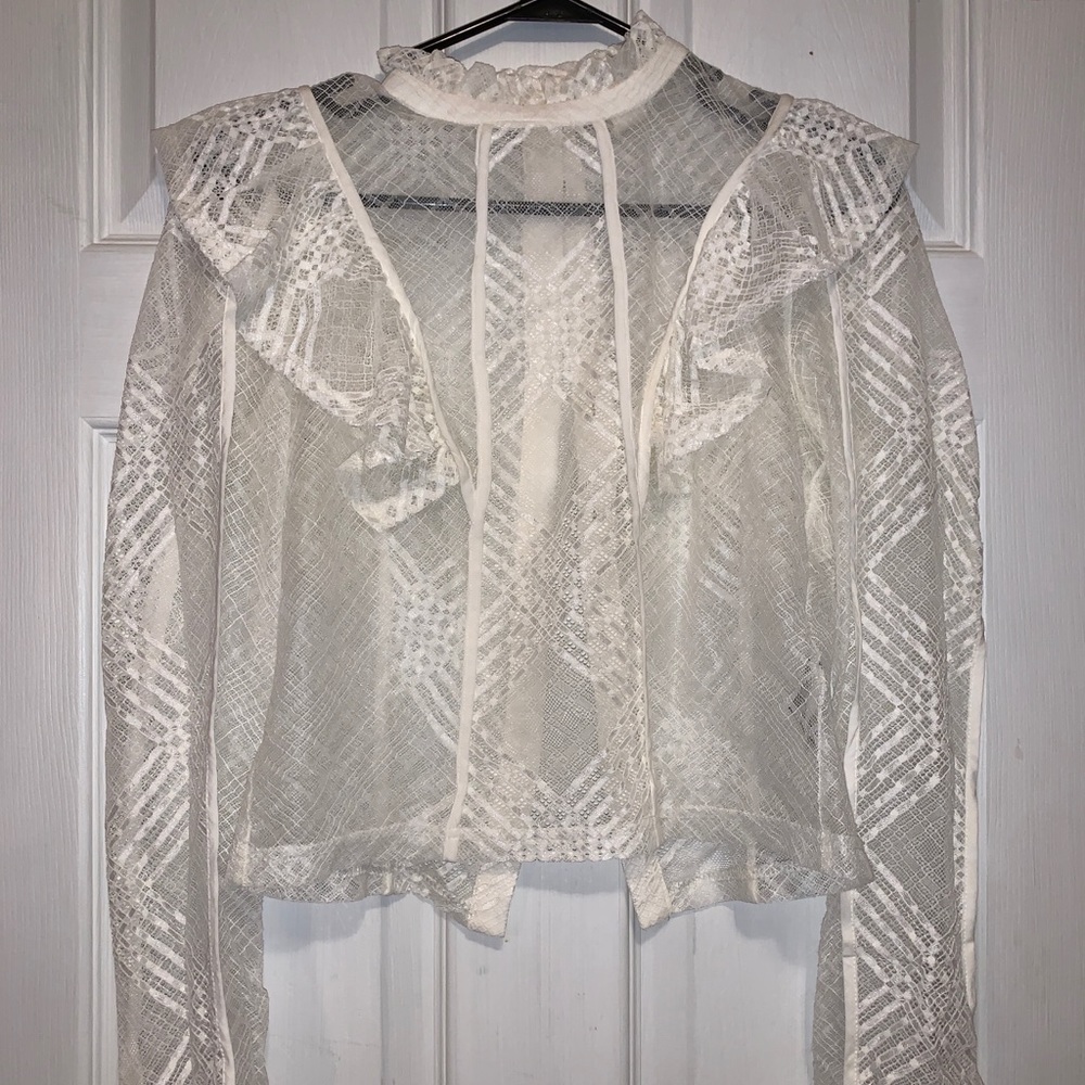 Delicate Lace Overshirt/blouse